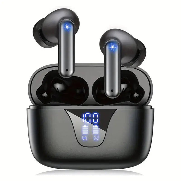 True Wireless Earbuds with 60H Playback and LED Display - Yahko Merchandise