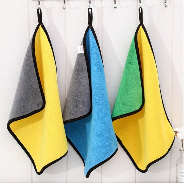 Two - color Couble - sided Car Dual - use Cleaning Car Wash Towel - Yahko Merchandise