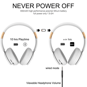 Ultra Long Battery Life Bluetooth 5.0 Wireless Stereo Headphones - Yahko Merchandise
