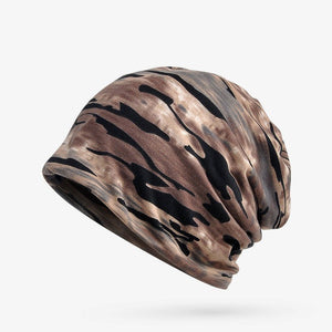 Unisex Camouflage Beanies Hats For Men and Women Flexible Turban Hats Ring Scarf Hip Hop Skullies Beanies Hedging Cap - Yahko Merchandise