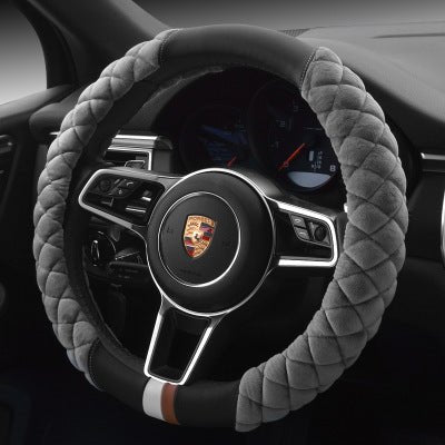 Universal Car Steering Wheel Cover Winter Decoration Cute 38cm Plush Footprint Auto Automobile Vehicle Steering Wheel Protector - Yahko Merchandise