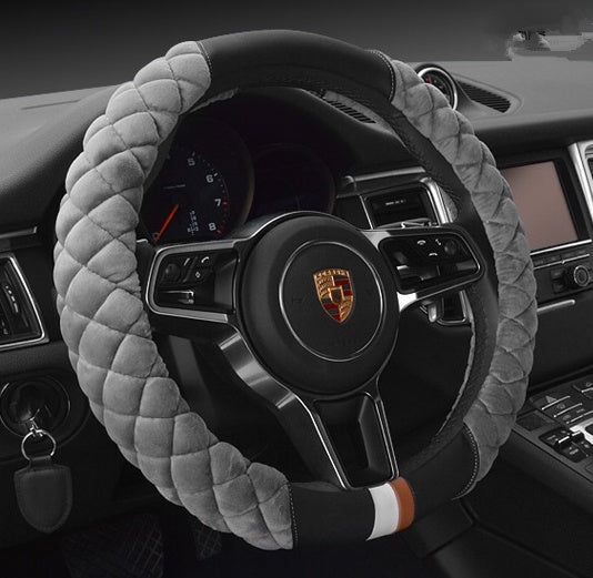 Universal Car Steering Wheel Cover Winter Decoration Cute 38cm Plush Footprint Auto Automobile Vehicle Steering Wheel Protector - Yahko Merchandise