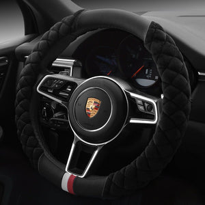 Universal Car Steering Wheel Cover Winter Decoration Cute 38cm Plush Footprint Auto Automobile Vehicle Steering Wheel Protector - Yahko Merchandise