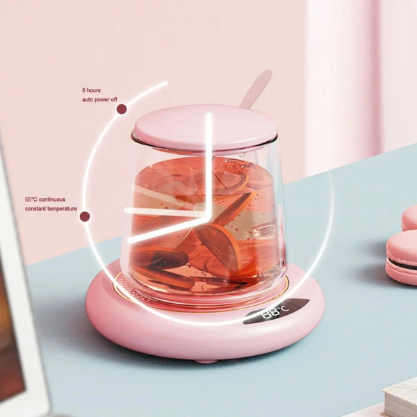 USB Smart Coffee Mug Warmer with Digital Display - Yahko Merchandise