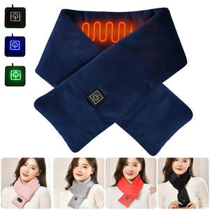USB Women Men Heating Scarf Temperature Scarf 3 Gears Adjustable USB Charging Heat Control Neck Warmer For Cycling Camping USB Heated Scarf - Temperature Adjustable Heating Scarf - Yahko Merchandise