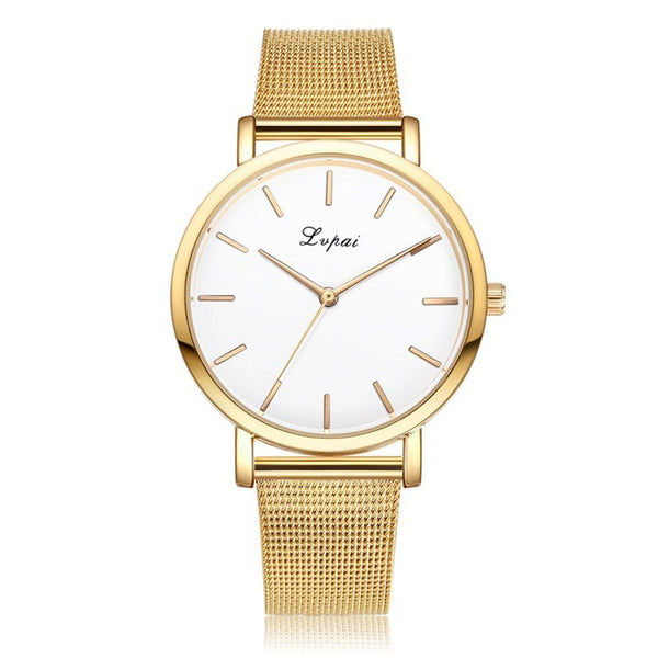 Vansvar fashion brand silver and gold mesh band creative marble wristwatch casual women quartz watches gift relogio feminino - Yahko Merchandise