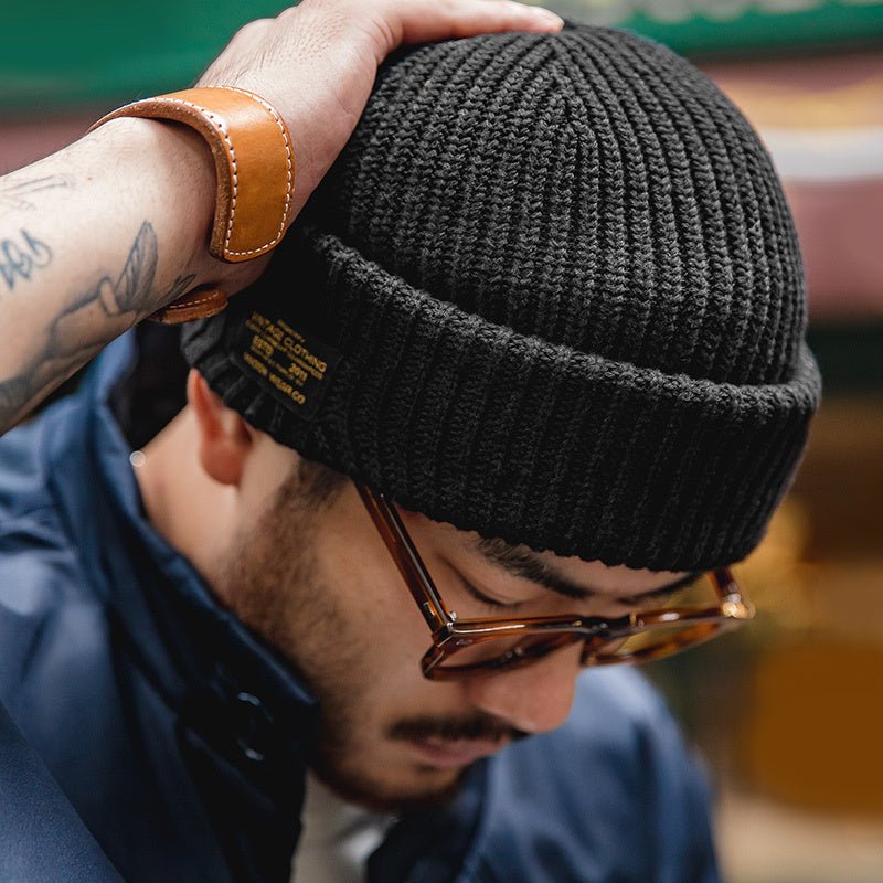 Vintage Knitted Melon Skin Warm Beanie - Yahko Merchandise