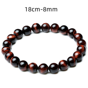 Vintage Style 8mm Red Tiger Eye Bracelet Anti - fatigue - Yahko Merchandise