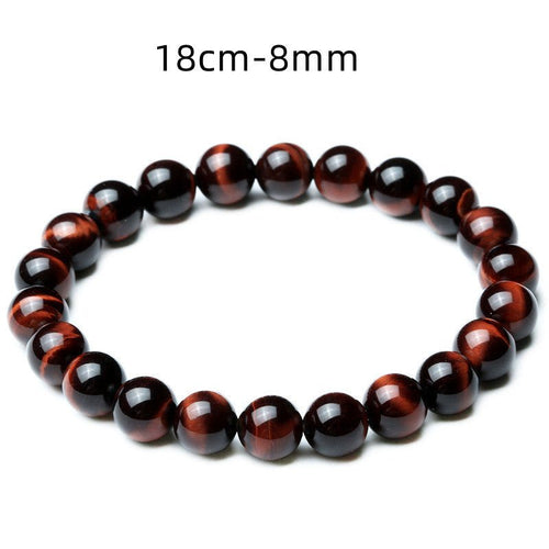 Vintage Style 8mm Red Tiger Eye Bracelet Anti - fatigue - Yahko Merchandise