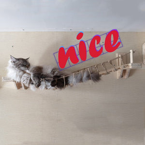 Wall cat furniture pine wall hanging - Yahko Merchandise