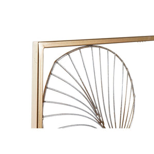 Wall Decoration DKD Home Decor 50,5 x 2 x 67,5 cm Golden Leaf of a - Yahko Merchandise