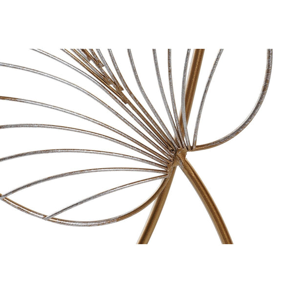 Wall Decoration DKD Home Decor 50,5 x 2 x 67,5 cm Golden Leaf of a - Yahko Merchandise