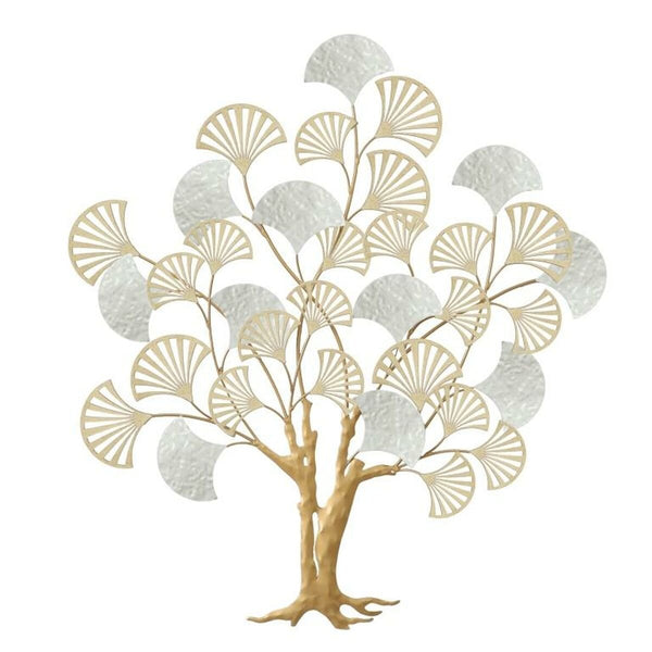 Wall Decoration DKD Home Decor 75 x 5,7 x 82 cm Tree Golden White - Yahko Merchandise