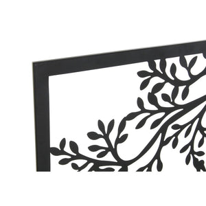 Wall Decoration DKD Home Decor 98 x 1 x 98 cm Black Birds (2 Units) - Yahko Merchandise