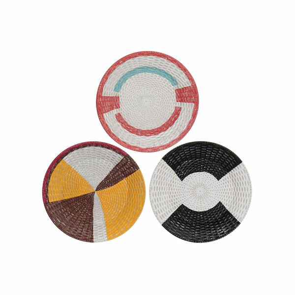 Wall Decoration DKD Home Decor Multicolour Boho 34,5 x 3,5 x 34,5 cm - Yahko Merchandise