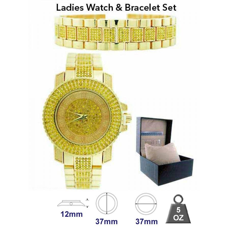 Watch & Bracelet set for women - Yahko Merchandise