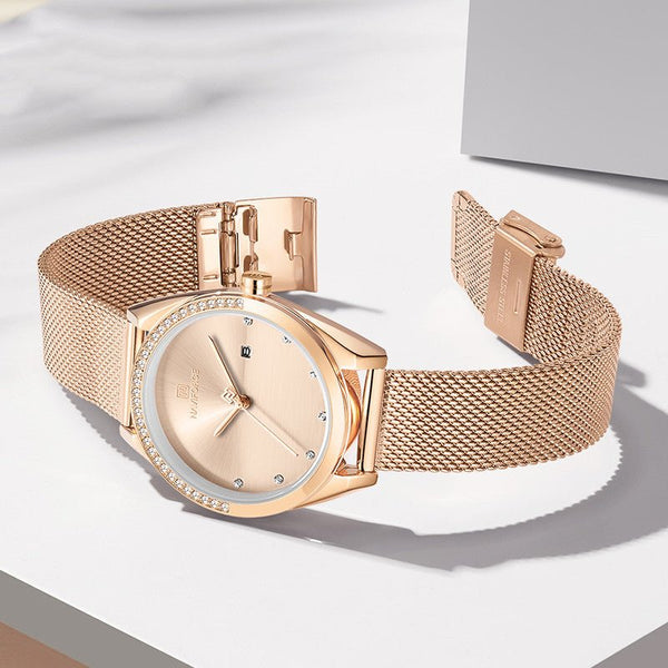 Waterproof Calendar Women Quartz Watch - Yahko Merchandise
