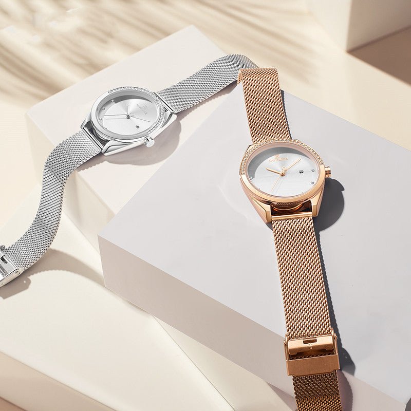 Waterproof Calendar Women Quartz Watch - Yahko Merchandise