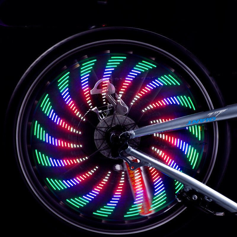 Waterproof LED Bicycle Lights Wheel Lamp Strip 32 Patterns - Yahko Merchandise