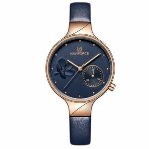 Waterproof Quartz Watch With PU Strap For Women - Yahko Merchandise