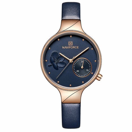 Waterproof Quartz Watch With PU Strap For Women - Yahko Merchandise