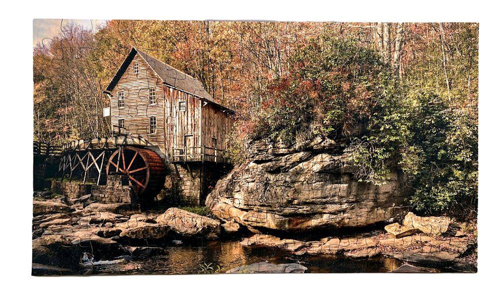West Virginia Water Wheel Puzzle 6701 - Yahko Merchandise