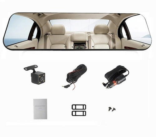 White glass white mirror new driving recorder - Yahko Merchandise