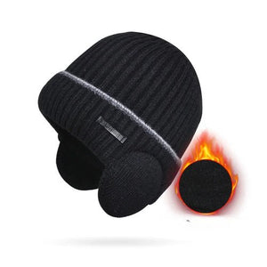 Winter Hats for Men and Women Unisex Knit Wool Hat Thick Fleece Lined - Yahko Merchandise