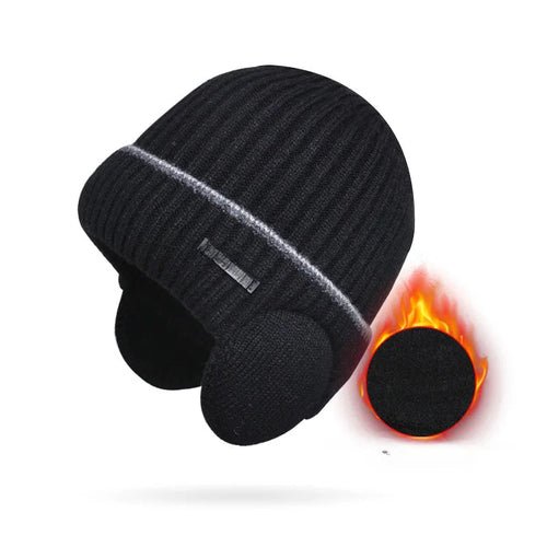 Winter Hats for Men and Women Unisex Knit Wool Hat Thick Fleece Lined - Yahko Merchandise