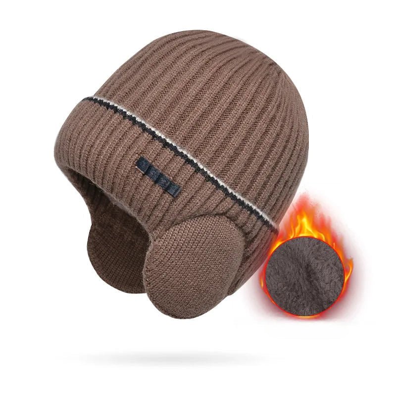 Winter Hats for Men and Women Unisex Knit Wool Hat Thick Fleece Lined - Yahko Merchandise