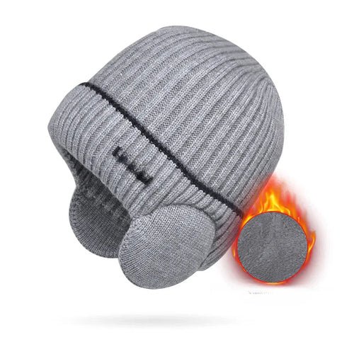 Winter Hats for Men and Women Unisex Knit Wool Hat Thick Fleece Lined - Yahko Merchandise