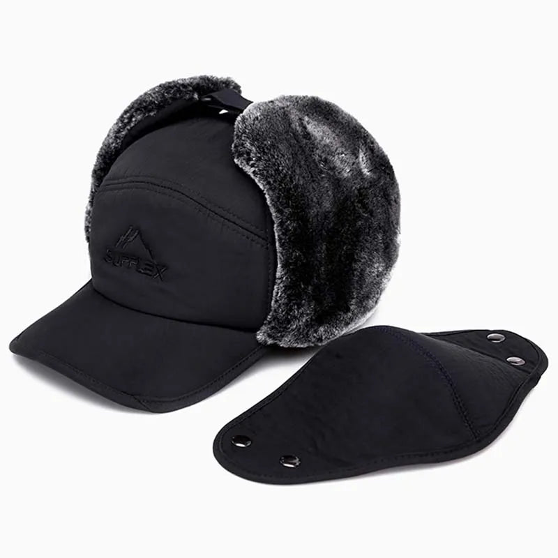 Winter Warm Bomber Hats Men Women Fashion Ear Protection Face - Yahko Merchandise