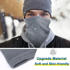 Winter Windproof Scarves Fleece Tube Scarf Mask Soft Half Face Cover SKi Snowboard Neck Warmer Gaiter Fashion Women Men Winter Fleece Face Mask Scarf Balaclava Neck Warmer - Yahko Merchandise