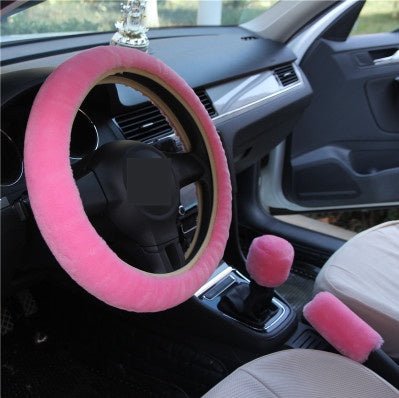 Winter Wool Car Cover Plush Steering Wheel Cover - Yahko Merchandise
