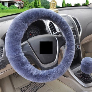 Winter Wool Car Cover Plush Steering Wheel Cover - Yahko Merchandise