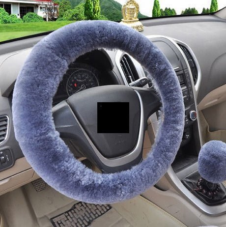Winter Wool Car Cover Plush Steering Wheel Cover - Yahko Merchandise