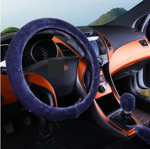 Winter Wool Car Cover Plush Steering Wheel Cover - Yahko Merchandise