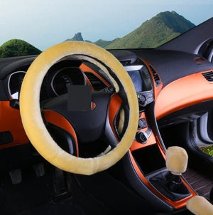 Winter Wool Car Cover Plush Steering Wheel Cover - Yahko Merchandise