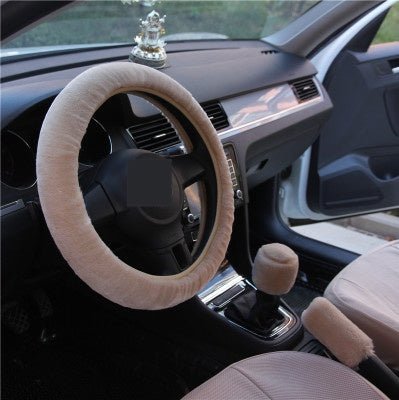 Winter Wool Car Cover Plush Steering Wheel Cover - Yahko Merchandise