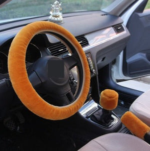 Winter Wool Car Cover Plush Steering Wheel Cover - Yahko Merchandise