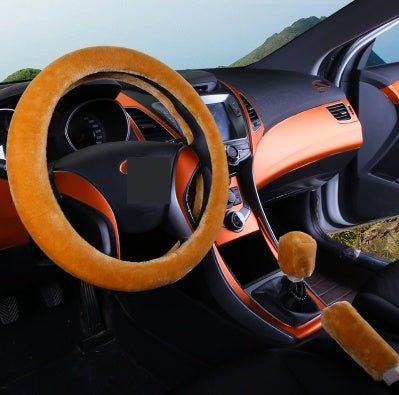 Winter Wool Car Cover Plush Steering Wheel Cover - Yahko Merchandise