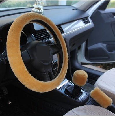 Winter Wool Car Cover Plush Steering Wheel Cover - Yahko Merchandise