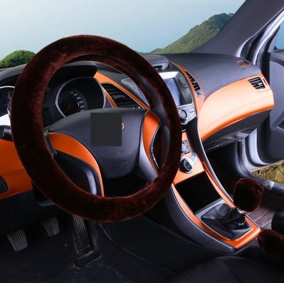 Winter Wool Car Cover Plush Steering Wheel Cover - Yahko Merchandise
