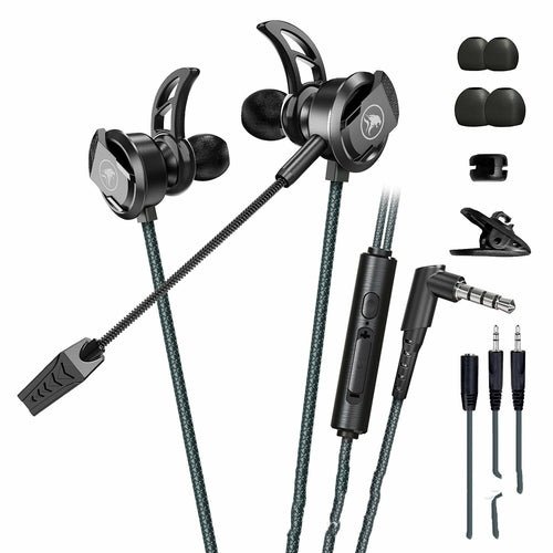 Wired Mobile Phone Computer Headset In - ear Long Mic Gaming - Yahko Merchandise
