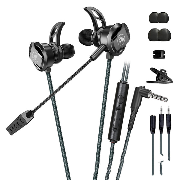 Wired Mobile Phone Computer Headset In - ear Long Mic Gaming - Yahko Merchandise