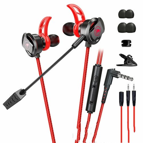 Wired Mobile Phone Computer Headset In - ear Long Mic Gaming - Yahko Merchandise