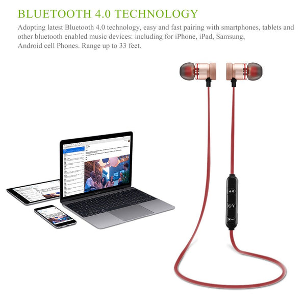 Wireless Bluetooth 4.0 Headset Sports Earphones - Yahko Merchandise