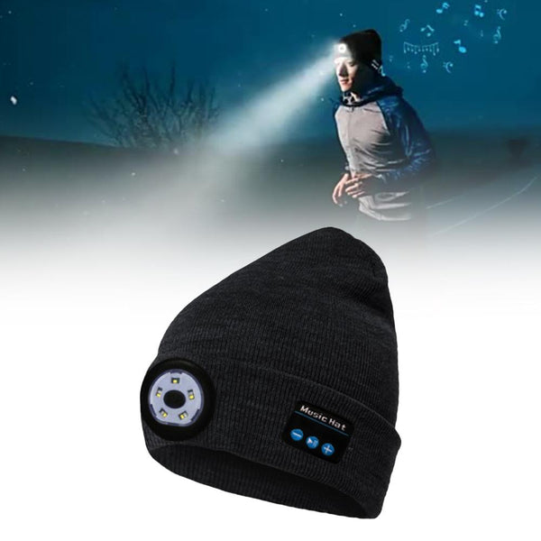 Wireless Bluetooth LED Hat with Music Speakers Light Winter Gift - Yahko Merchandise