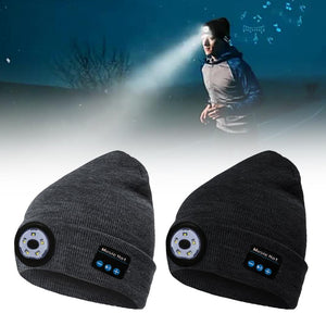 Wireless Bluetooth LED Hat with Music Speakers Light Winter Gift - Yahko Merchandise