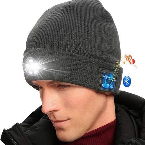 Wireless Bluetooth LED Hat with Music Speakers Light Winter Gift - Yahko Merchandise